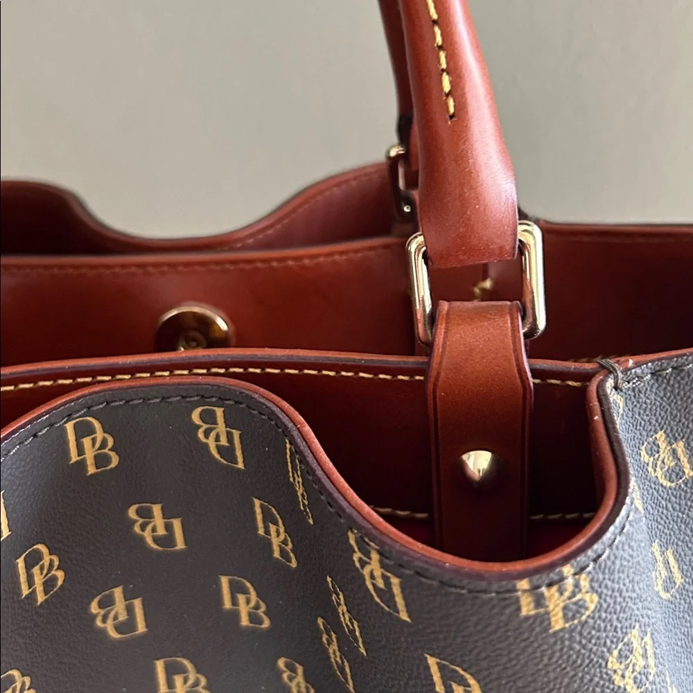 Dooney & Bourke Gretta Brenna Satchel in Brown Tmoro